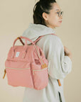 Anello Cross Bottle 3 Way Backpack in Pink