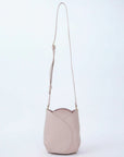 Anello Legato Tulip Mini Shoulder Bag in Pink Beige