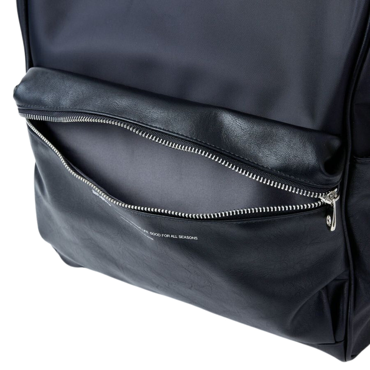 Anello Premium Clasp Backpack Large in Black