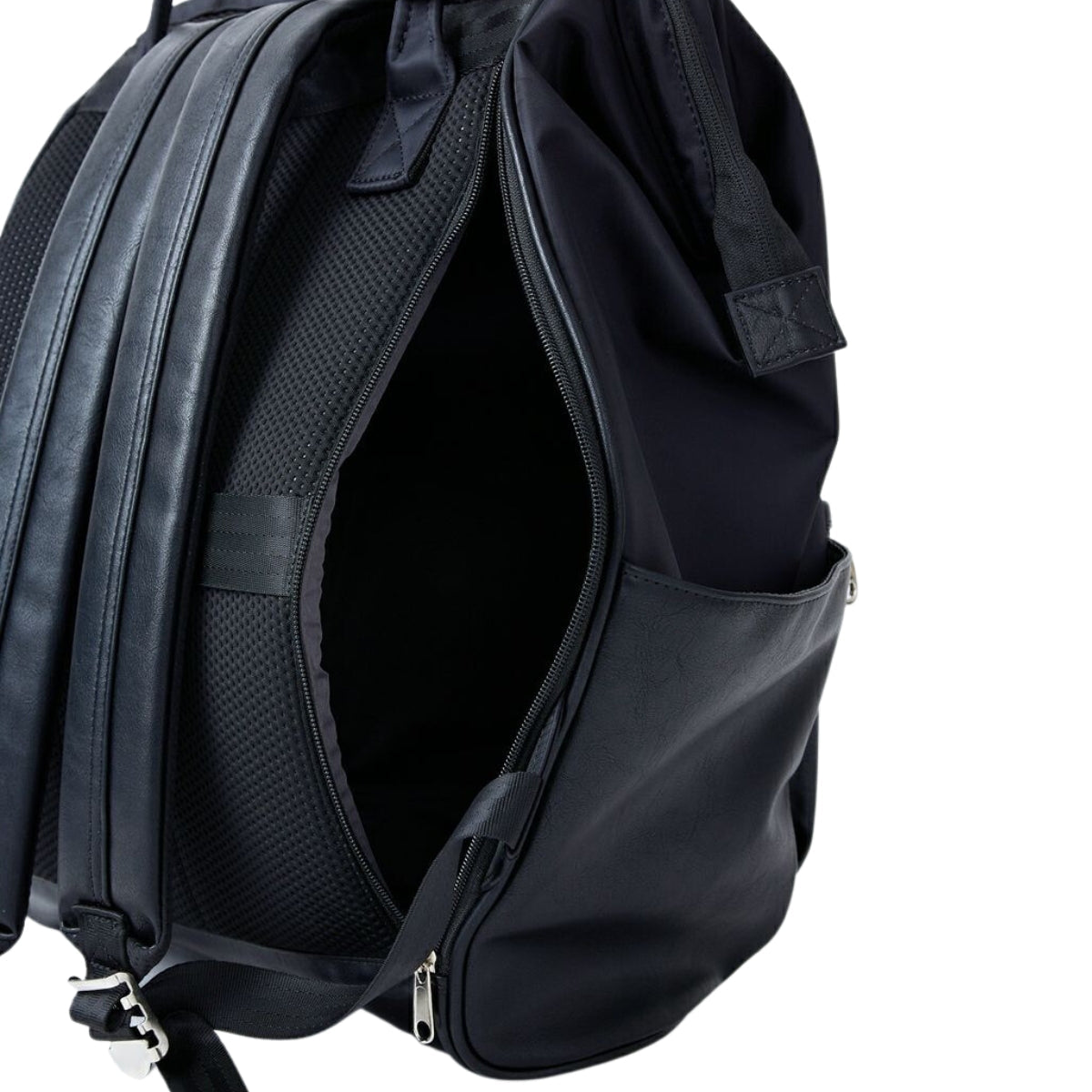 Anello Premium Clasp Backpack Large in Black