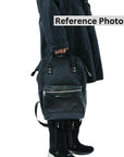 Anello Premium Clasp Backpack Regular in Navy