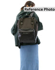 Anello Premium Clasp Backpack Regular in Grey