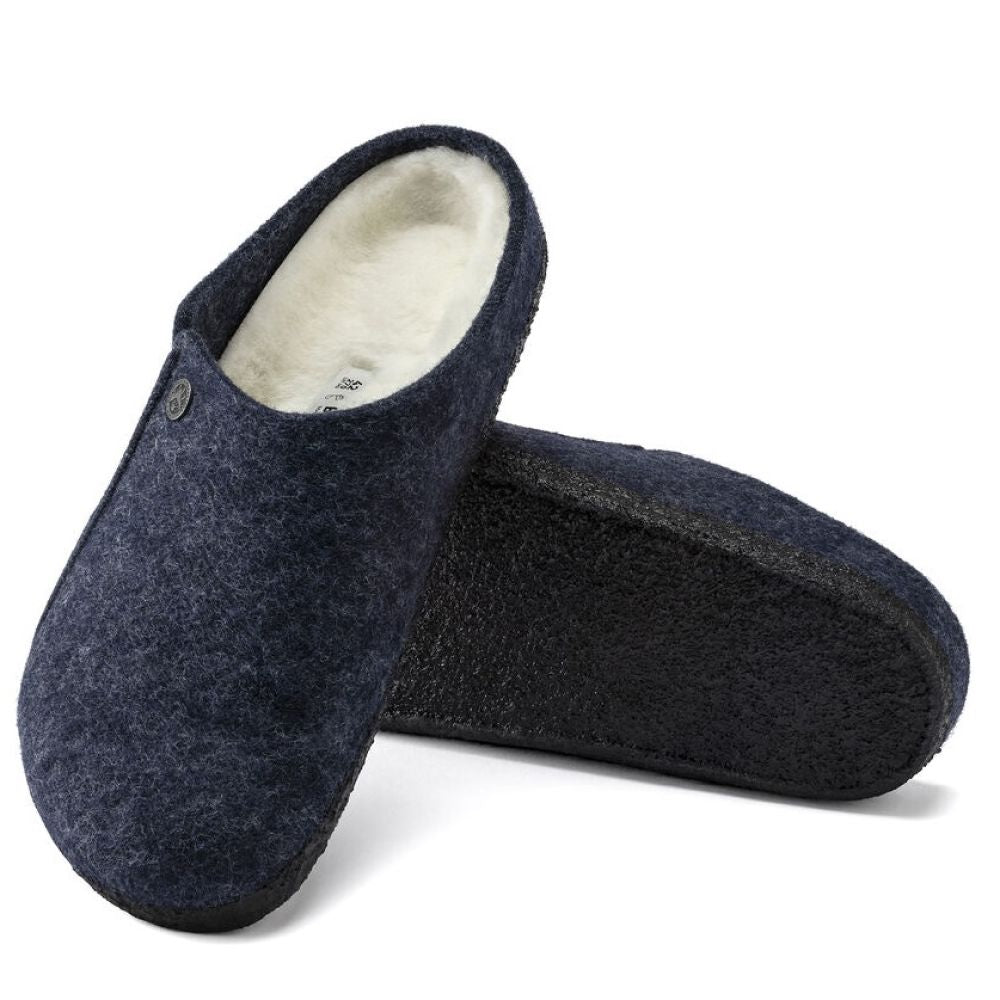 Birkenstock Men's Zermatt Shearling Wool Felt in Dark Blue