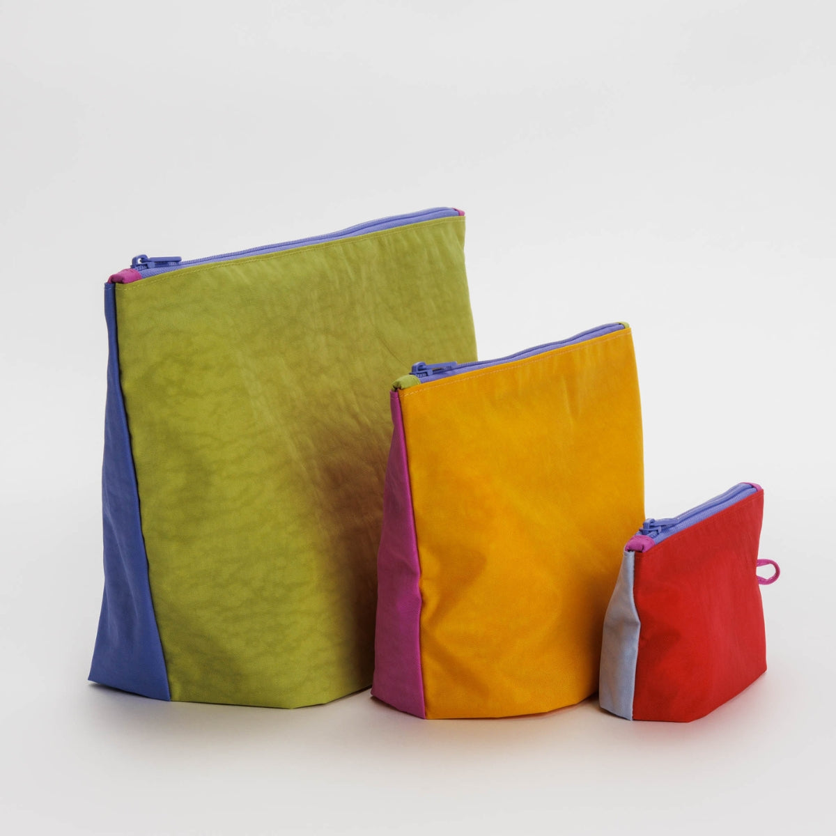 Baggu Go Pouch Set in Vacation Colorblock