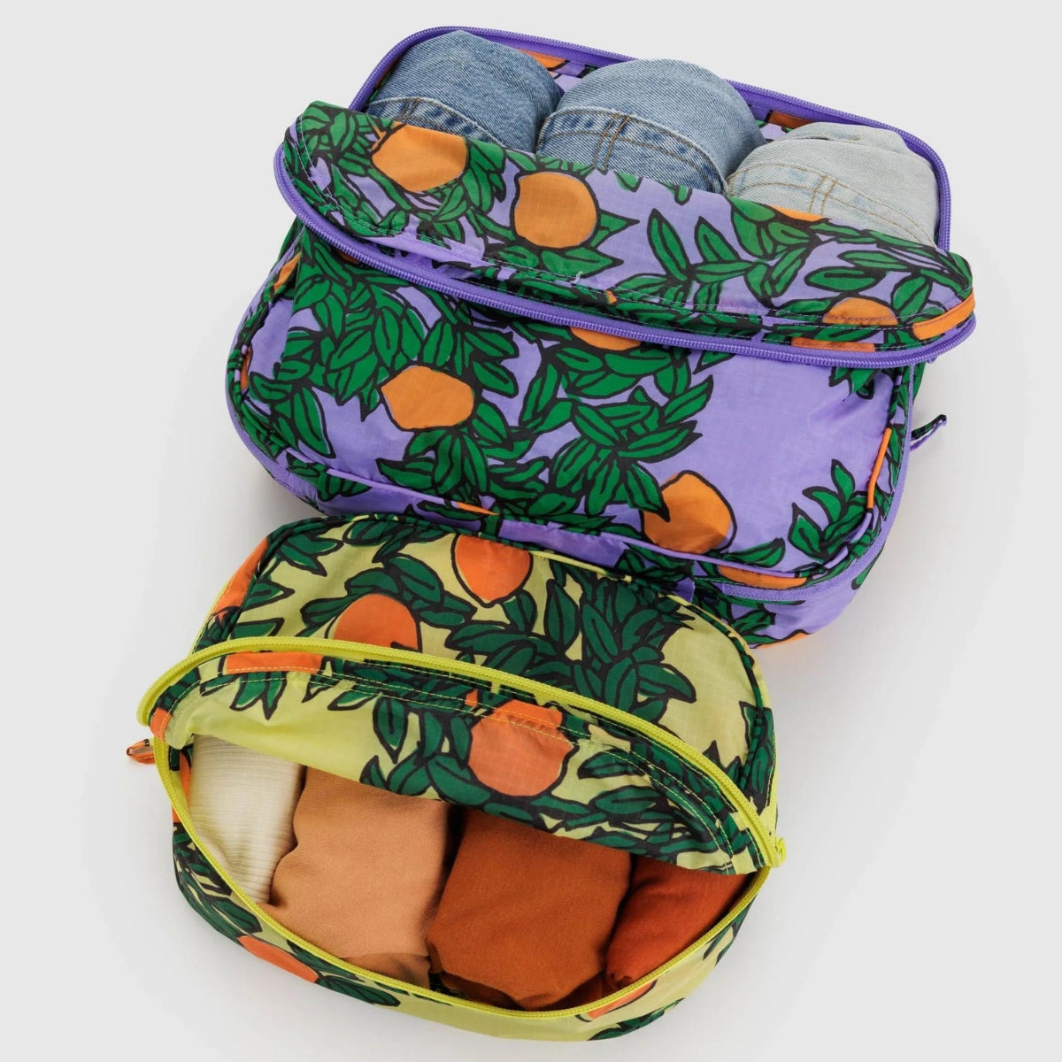Baggu Packing Cube Set in Orange Trees