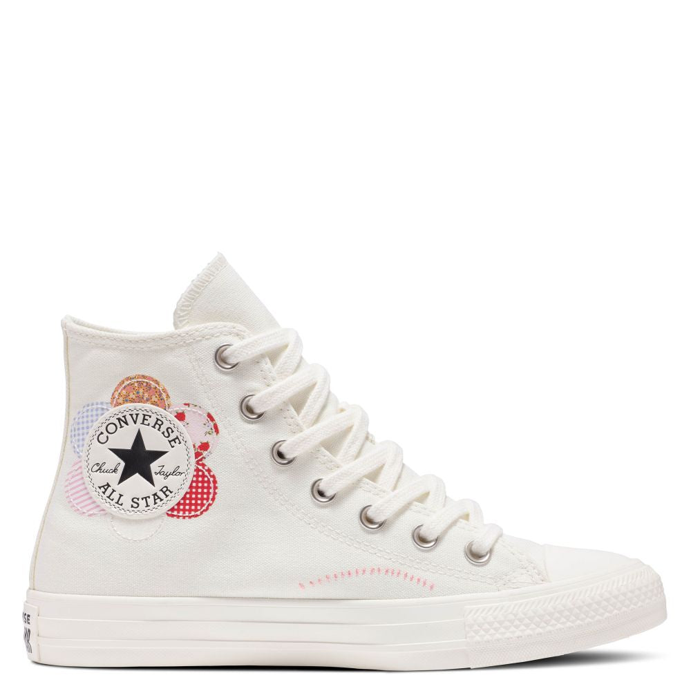 Converse Chuck Taylor All Star Crafted Patchwork in Egret/Sunrise Pink/Black