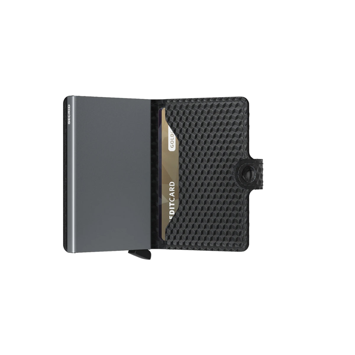 Secrid Cubic Mini Wallet in Black/Titanium