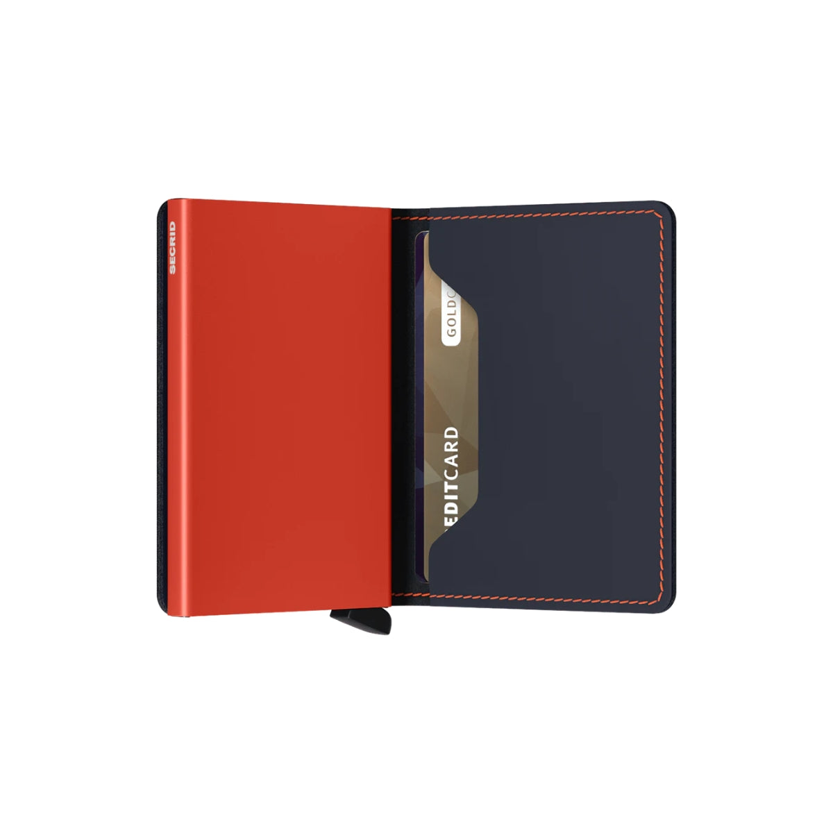 Secrid Slim Wallet Matte in Nightsky/Orange