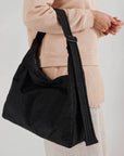 Baggu Nylon Shoulder Bag in Black