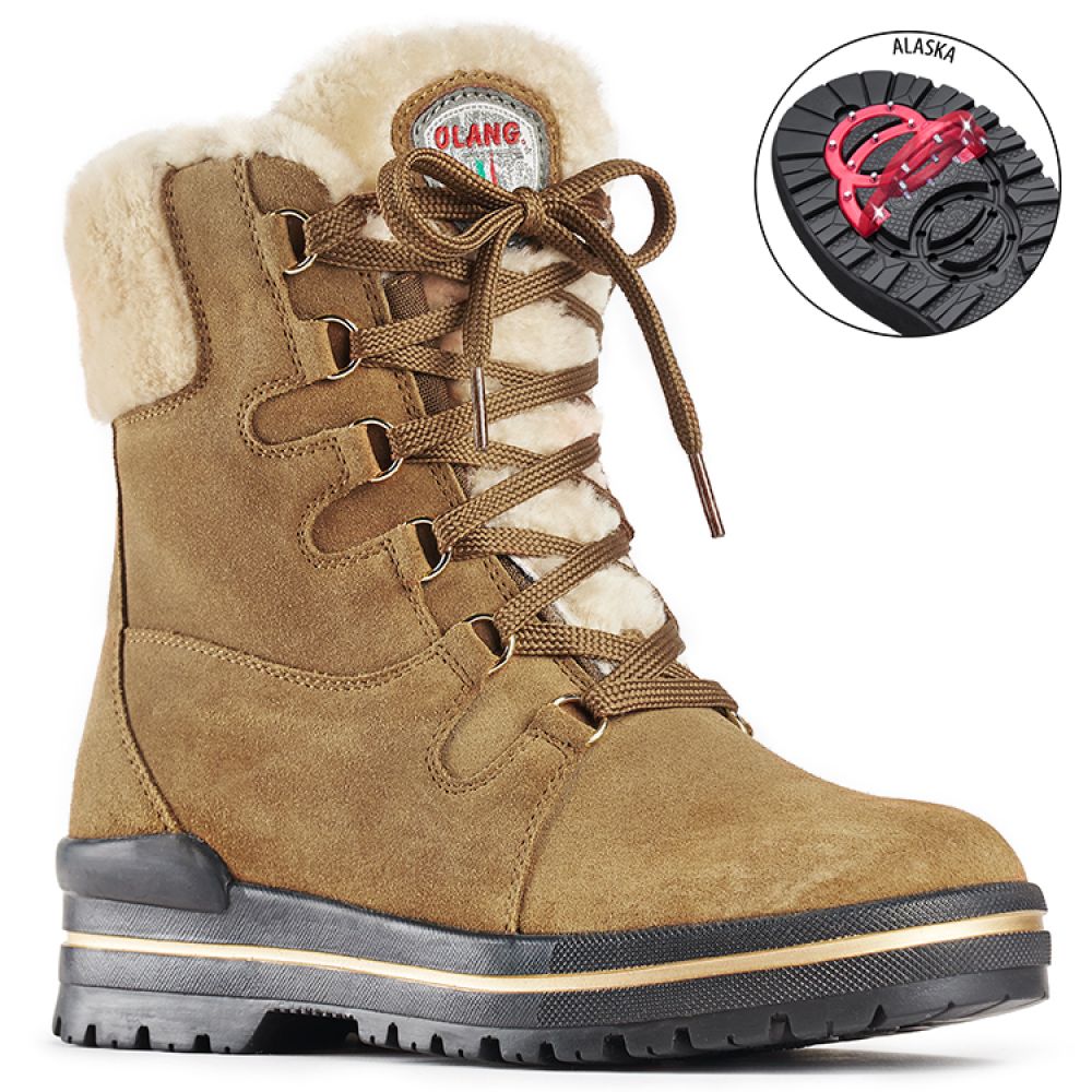 Olang Women&#39;s Meribel Boots in Tan/Brown