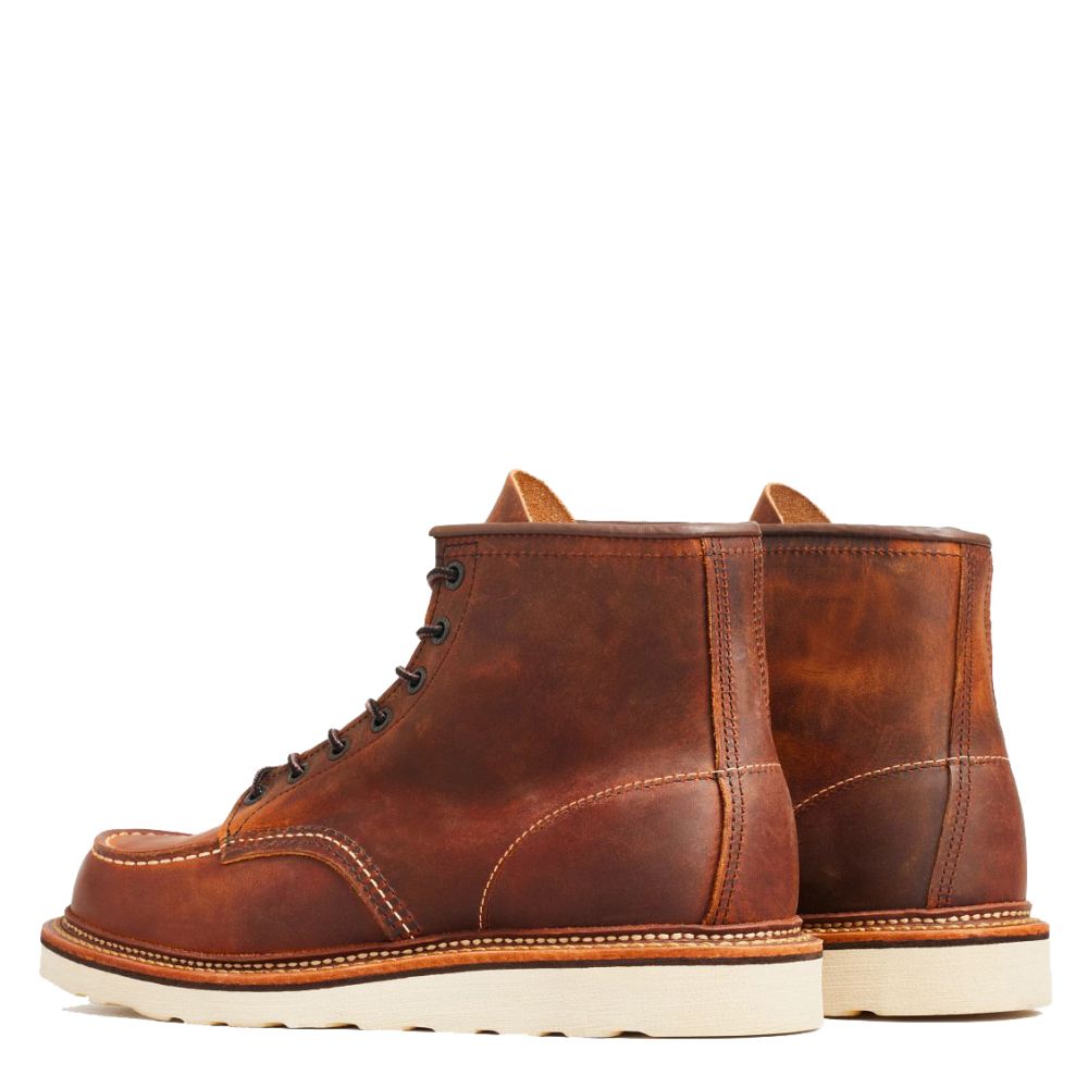 Red Wing Men&#39;s Classic 6 Inch Moc 1907 in Copper Rough