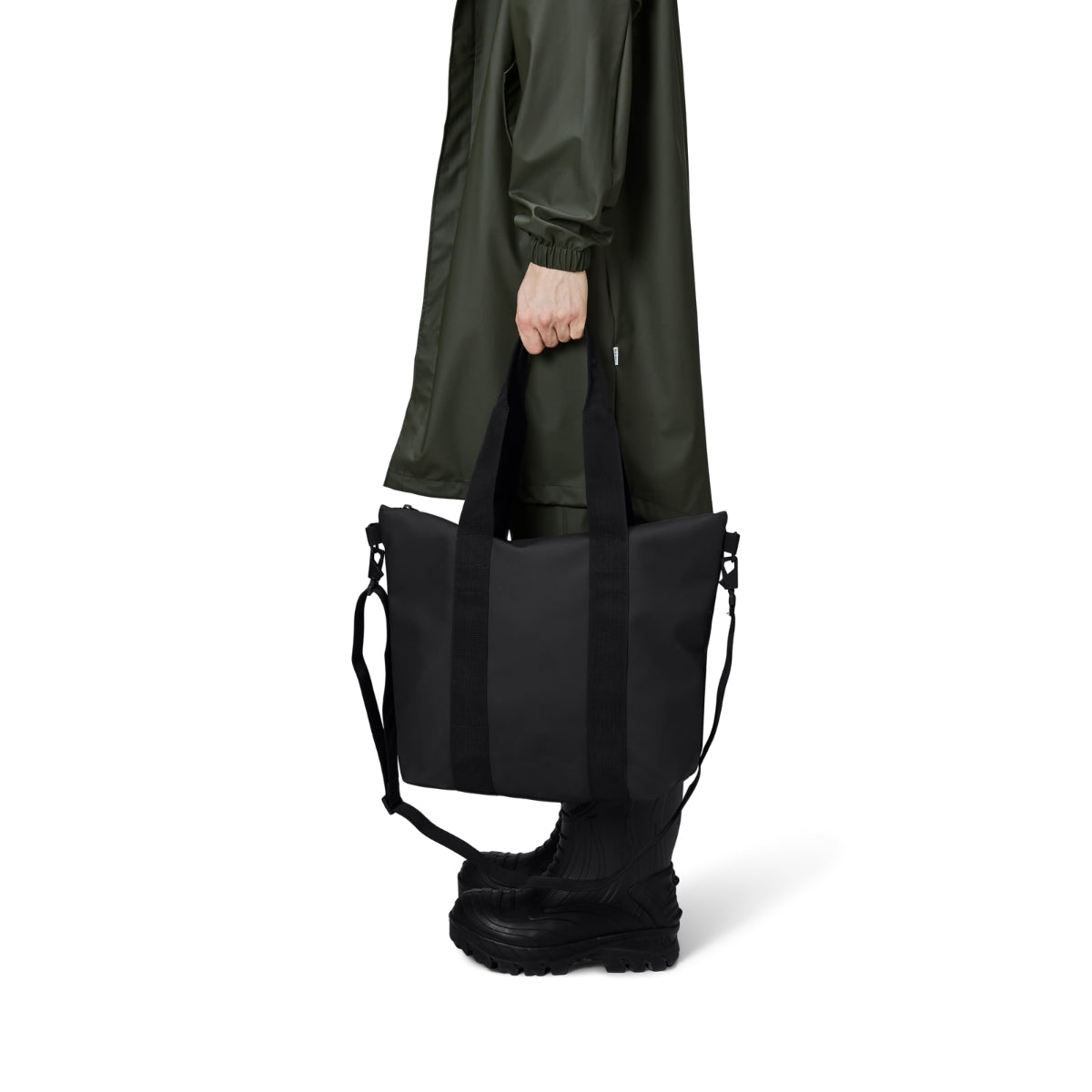 Rains Tote Bag Mini in Black