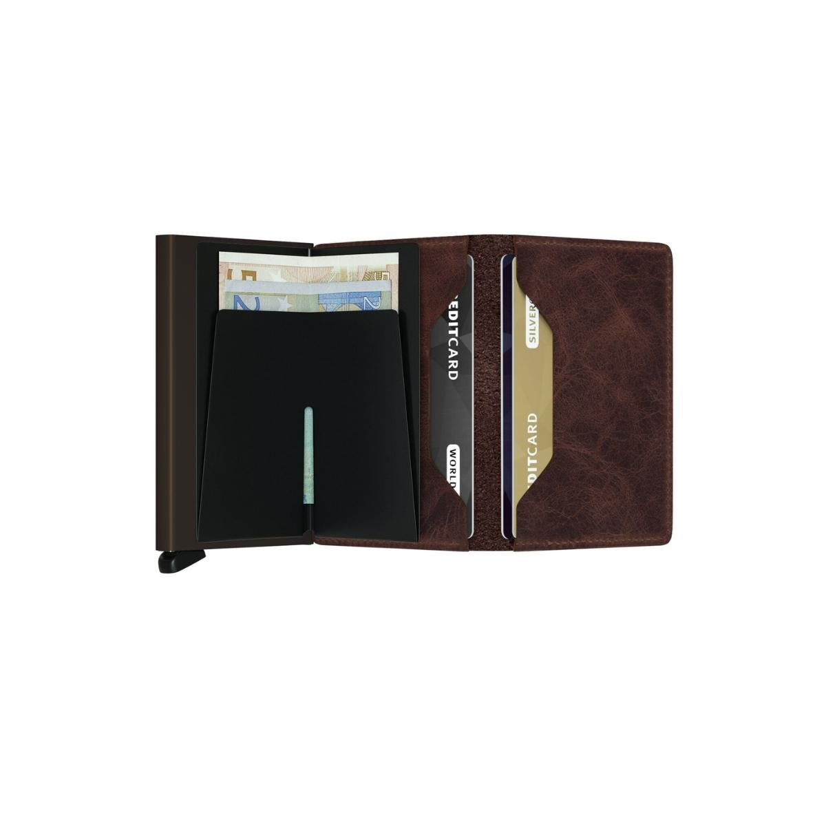 Secrid Slim Wallet Vintage in Chocolate
