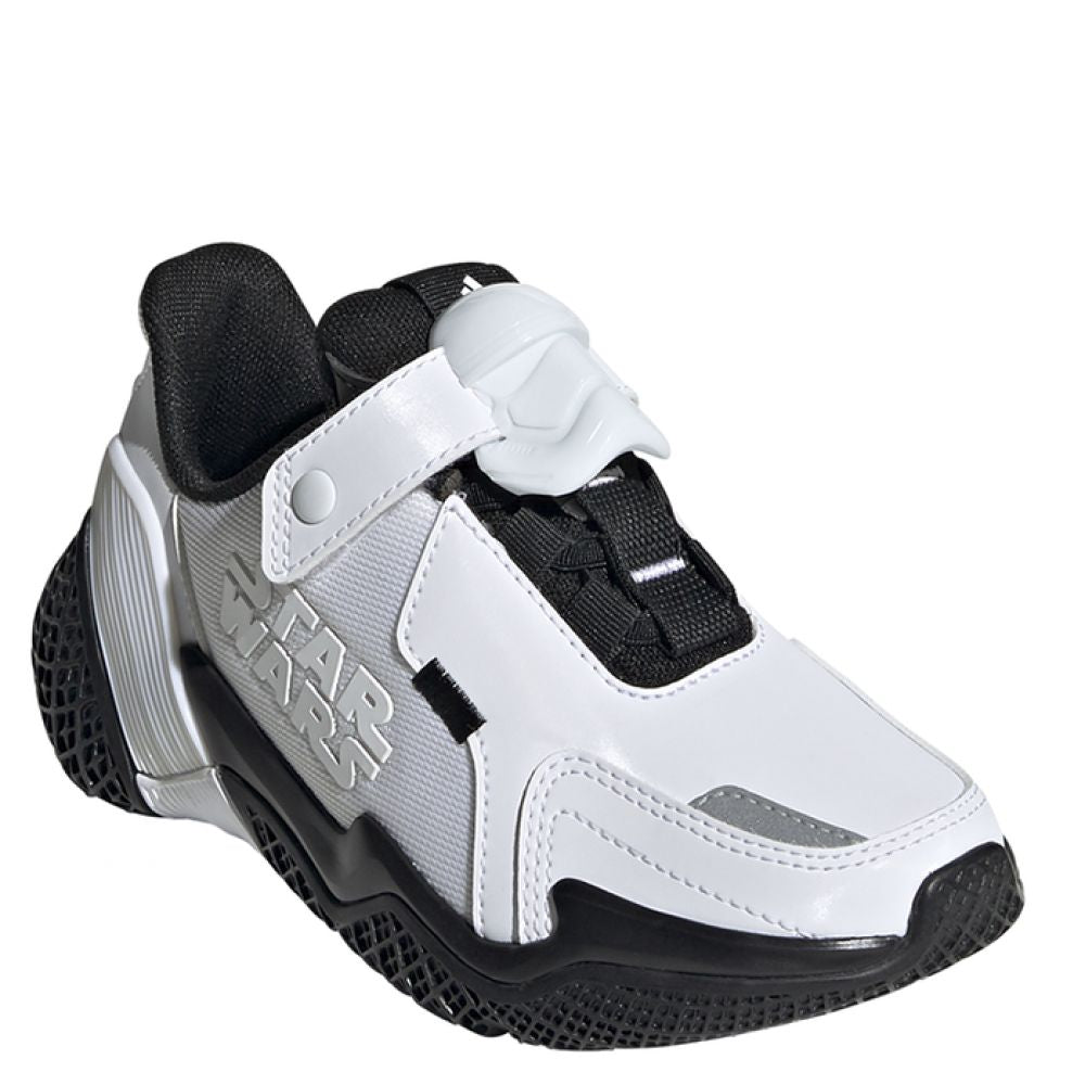 Adidas Youth's Star Wars 4uture RNR in Cloud White/Grey Two/Core Black - Getoutside Shoes