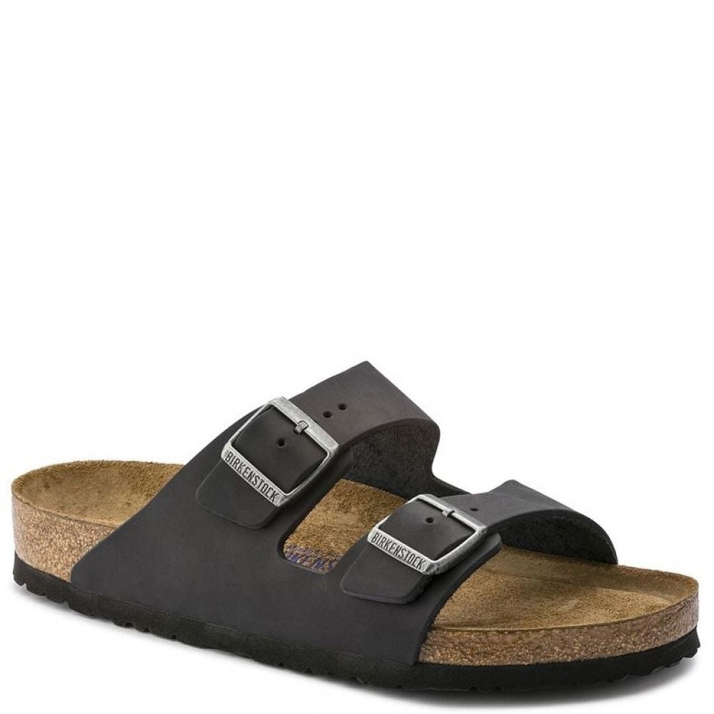 Birkenstock Men&#39;s Arizona Softbed Oiled Leather in Black