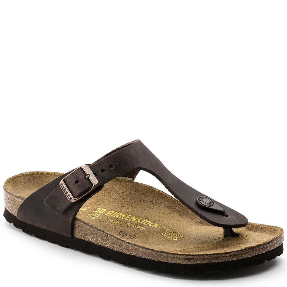 Birkenstock Women&#39;s Gizeh Oiled Leather in Habana