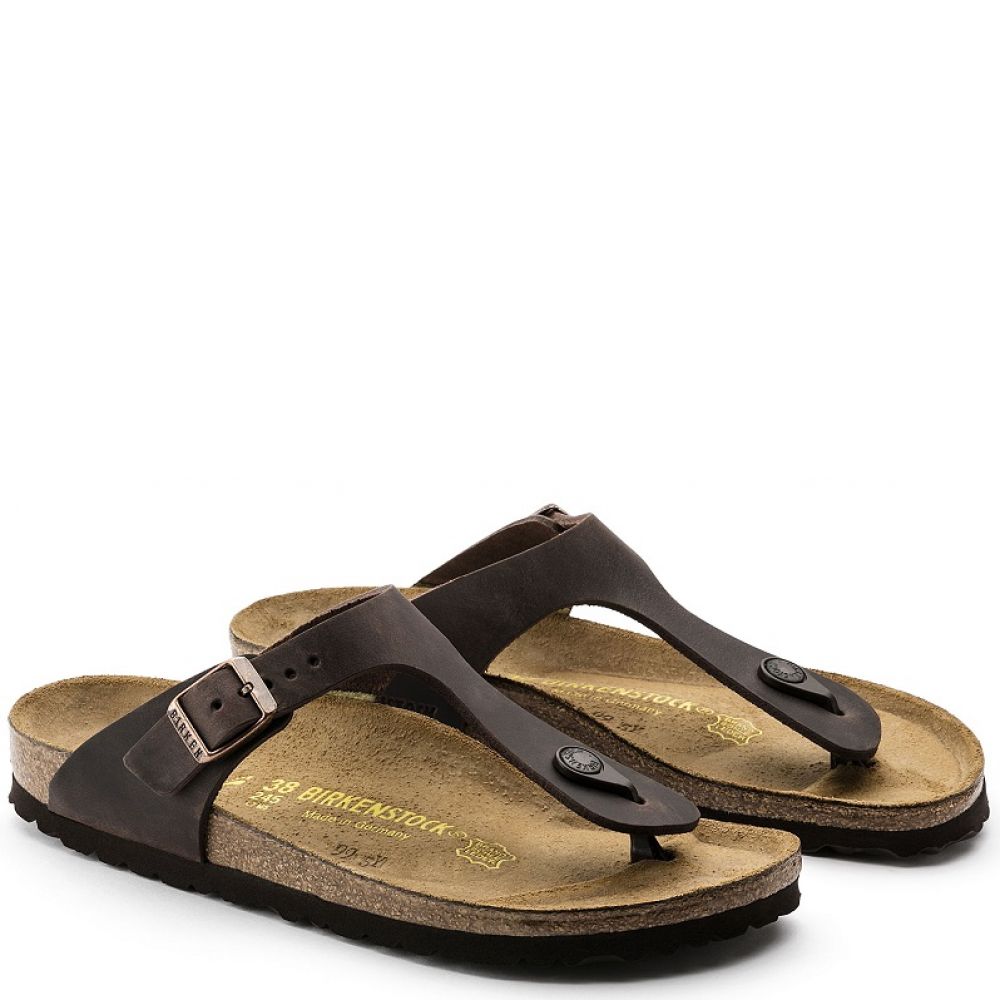 Birkenstock Women&#39;s Gizeh Oiled Leather in Habana