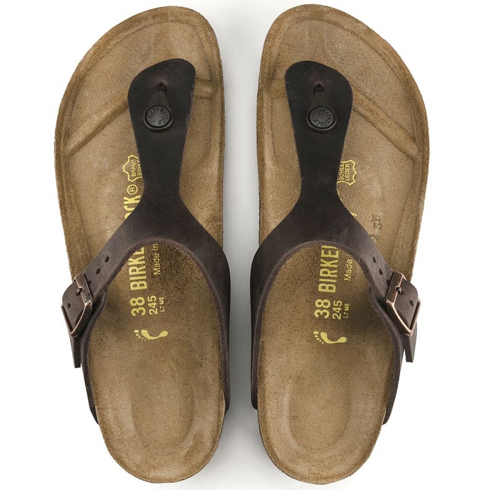 Birkenstock Women&#39;s Gizeh Oiled Leather in Habana