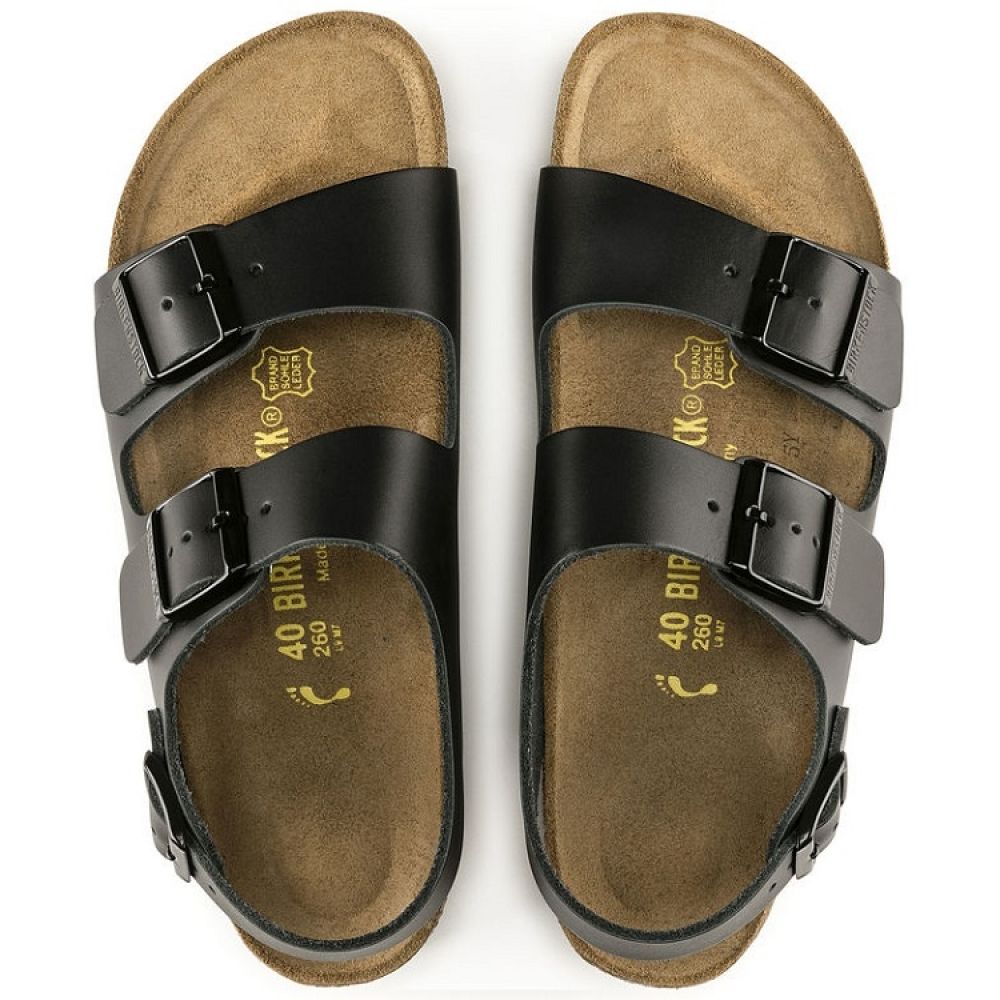 Birkenstock Milano Leather in Black