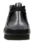 Clarks Men's Wallabee Boot in Black Leather