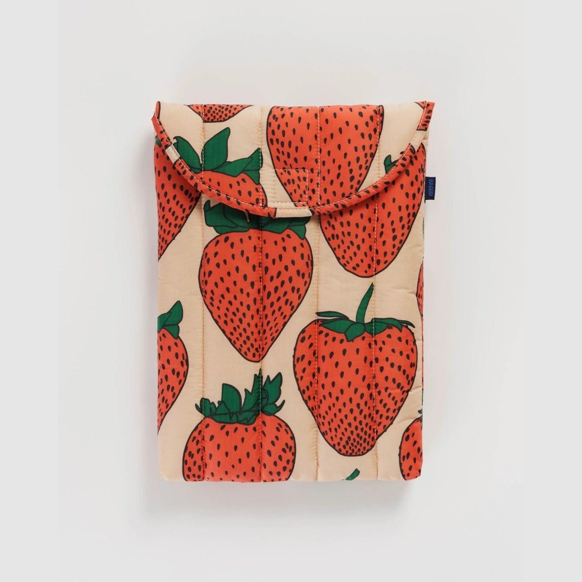 Baggu Puffy Laptop Sleeve 13"/14" in Strawberry - Getoutside Shoes