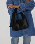 Baggu Mini Nylon Shoulder Bag in Black