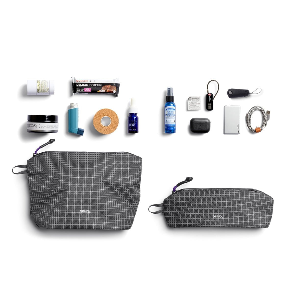 Bellroy Lite Pouch Duo in Arcade Grey - Getoutside Shoes