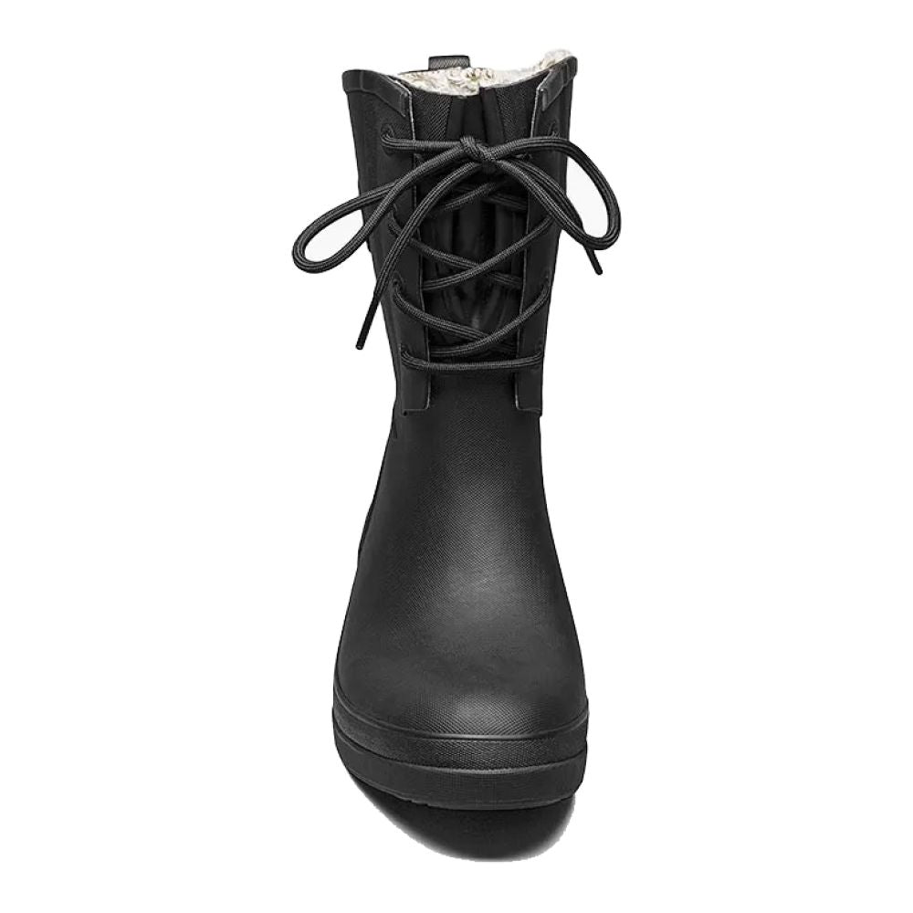 Bogs Women&#39;s Amanda II Lace Rain Boot in Black