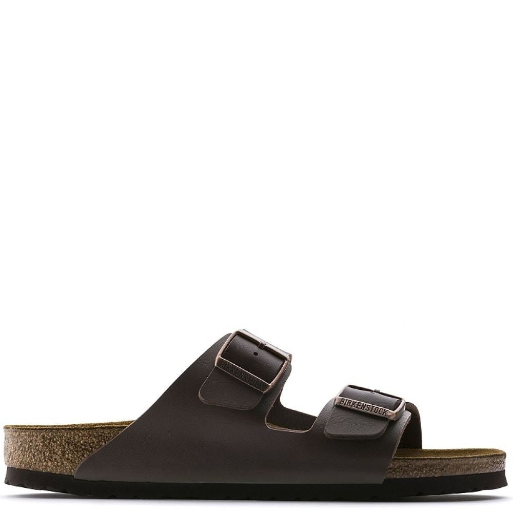 Birkenstock Arizona Birko-Flor in Dark Brown - Getoutside Shoes