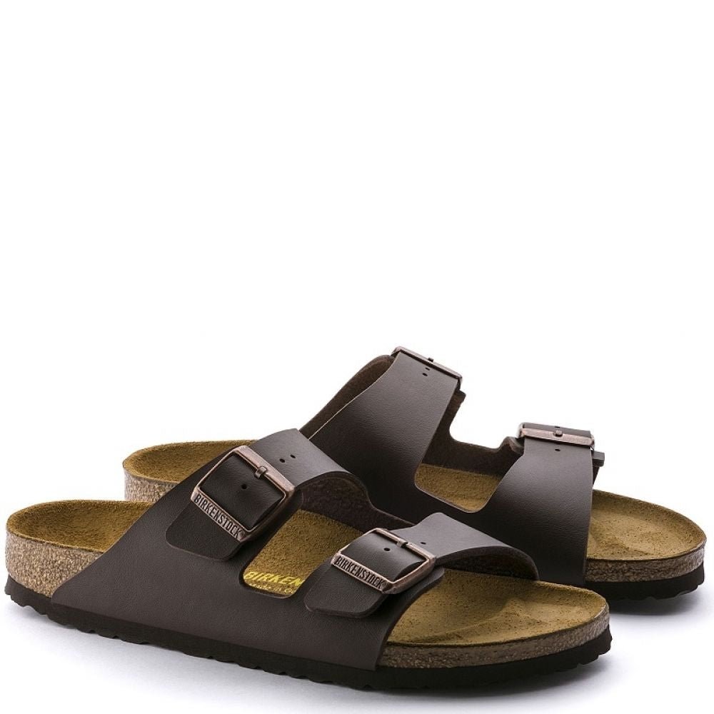 Birkenstock Arizona Birko-Flor in Dark Brown - Getoutside Shoes