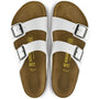 Birkenstock Arizona Birko-Flor in White - Getoutside Shoes