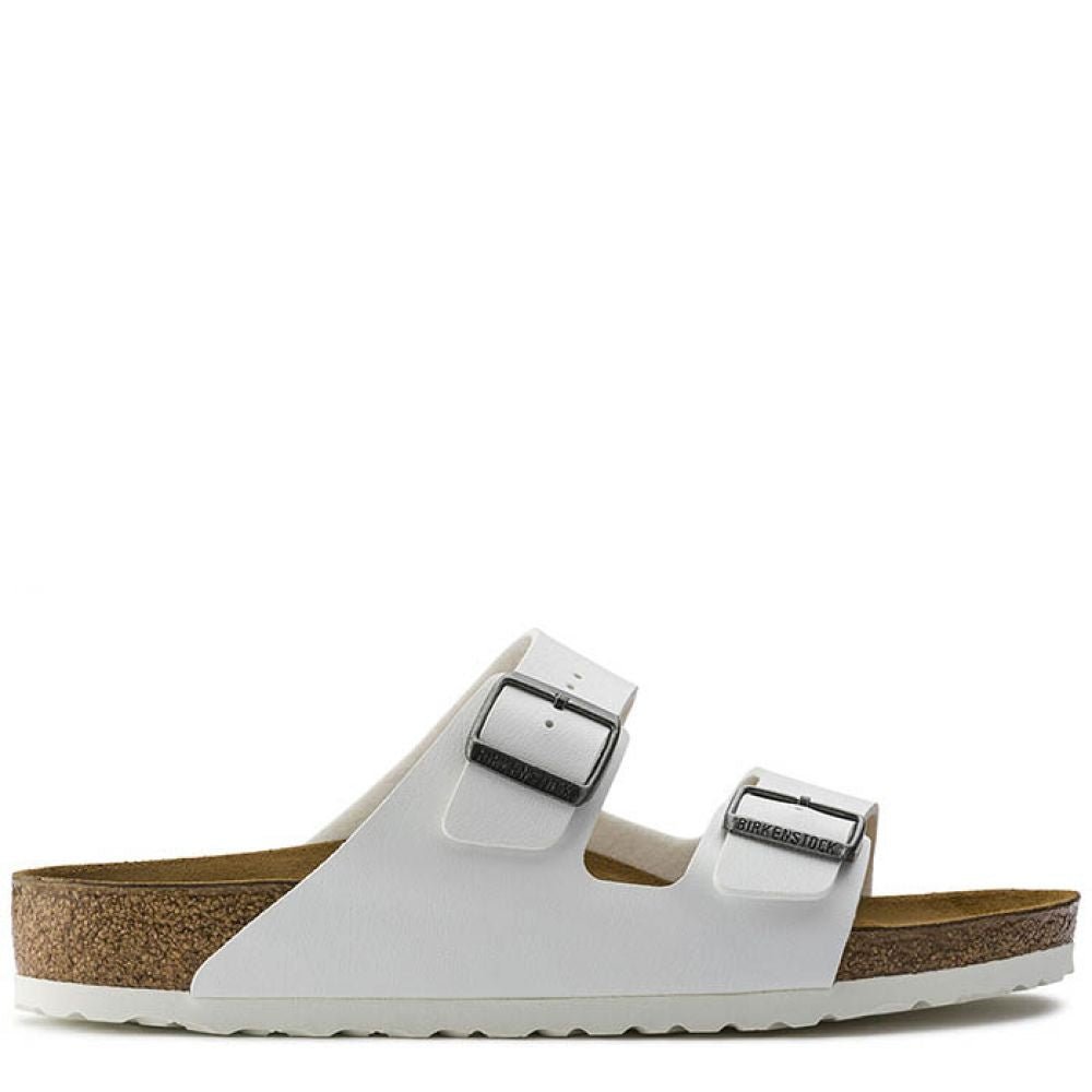 Birkenstock Arizona Birko-Flor in White - Getoutside Shoes