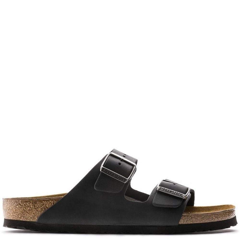 Birkenstock Arizona Oiled Leather in Black - Getoutside Shoes