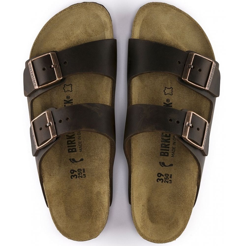 Birkenstock Arizona Oiled Leather in Habana - Getoutside Shoes