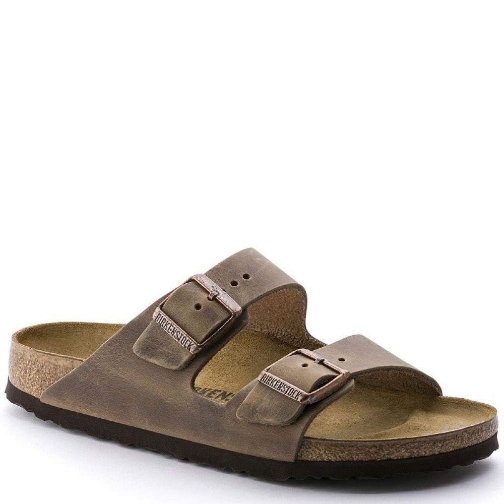 Birkenstock Arizona Oiled Leather in Tobacco Brown - Getoutside Shoes