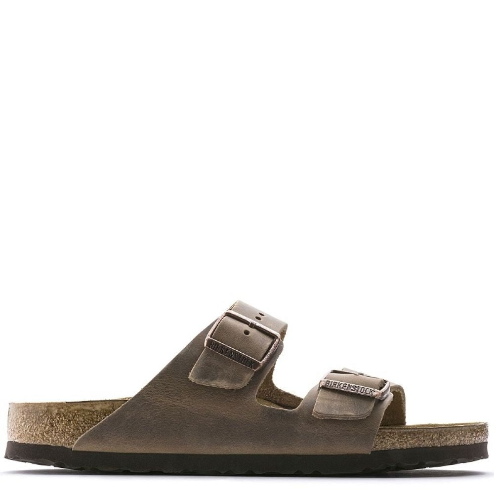 Birkenstock Arizona Oiled Leather in Tobacco Brown - Getoutside Shoes
