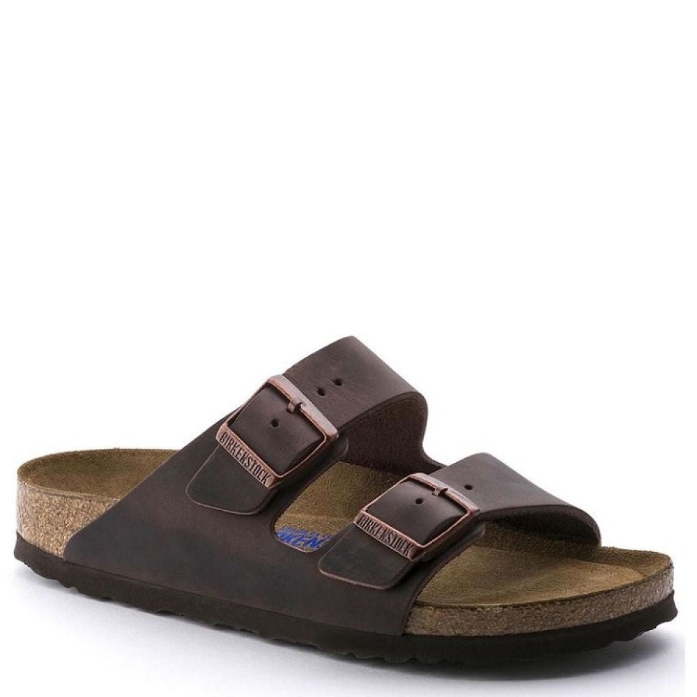 Birkenstock Arizona Softbed Oiled Leather in Habana - Getoutside Shoes