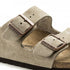 Birkenstock Arizona Suede Leather in Taupe - Getoutside Shoes