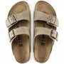 Birkenstock Arizona Suede Leather in Taupe - Getoutside Shoes