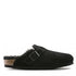 Birkenstock Boston Shearling Suede Leather in Black - Getoutside Shoes
