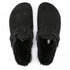 Birkenstock Boston Shearling Suede Leather in Black - Getoutside Shoes
