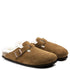 Birkenstock Boston Shearling Suede Leather in Mink - Getoutside Shoes