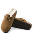 Birkenstock Boston Shearling Suede Leather in Mink - Getoutside Shoes