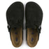 Birkenstock Boston Softbed Suede Leather in Black - Getoutside Shoes
