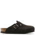 Birkenstock Boston Softbed Suede Leather in Mocha - Getoutside Shoes