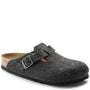 Birkenstock Boston Wool Felt in Anthracite - Getoutside Shoes