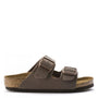 Birkenstock Kids Arizona Birkibuc in Mocha (Narrow Width) - Getoutside Shoes