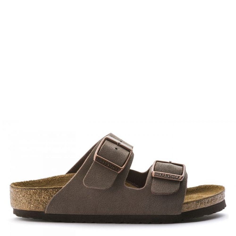Birkenstock Kids Arizona Birkibuc in Mocha (Narrow Width) - Getoutside Shoes