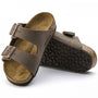 Birkenstock Kids Arizona Birkibuc in Mocha (Narrow Width) - Getoutside Shoes