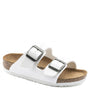 Birkenstock Kids Arizona Birko-Flor in White (Narrow Width) - Getoutside Shoes